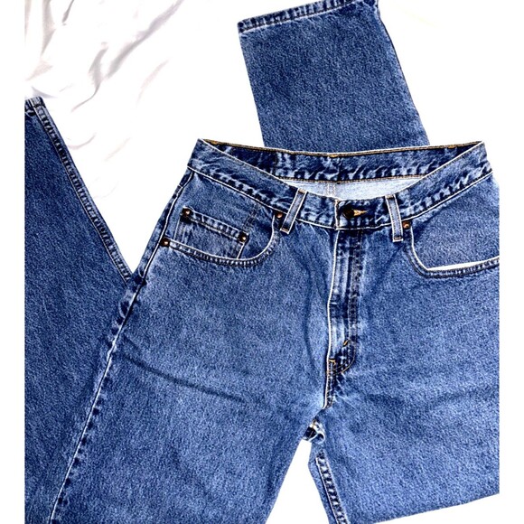 Vintage Levis 545 Jeans Mens 30x32 Blue  Denim Relaxed Tapered Brown Tab USA - Picture 1 of 7